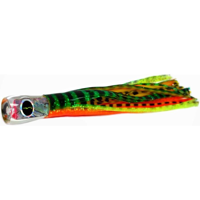 Black Bart Bully Micro Bait Lure - Green Orange Tiger/Yellow Tiger - shopbulluna.com