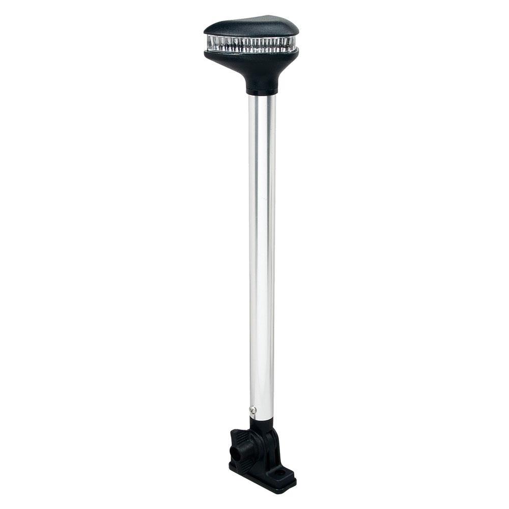 Perko Stealth Series - L.E.D. Fold Down White All-Round Light - Vertical Mount - 13-3/8" [1639DP0CHR] - shopbulluna.com