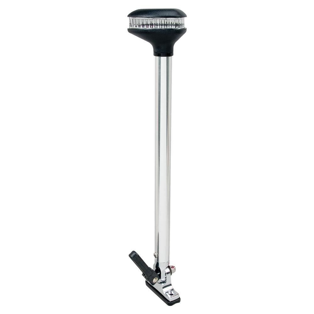 Perko Stealth Series - L.E.D. Fold Down All-Round Light - Vertical Mount 13-3/8" Height - 2NM Range [1642DP0CHR] - shopbulluna.com