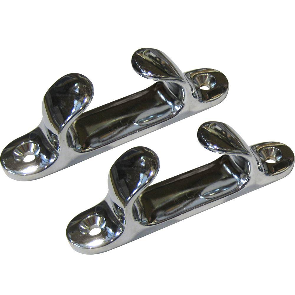 Perko 4" Straight Chock - Chrome Plated Zinc [1230DP0CHR] - shopbulluna.com