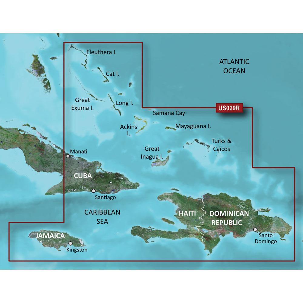 Garmin BlueChart g3 HD - HXUS029R - Southern Bahamas - microSD/SD [010-C0730-20] - shopbulluna.com