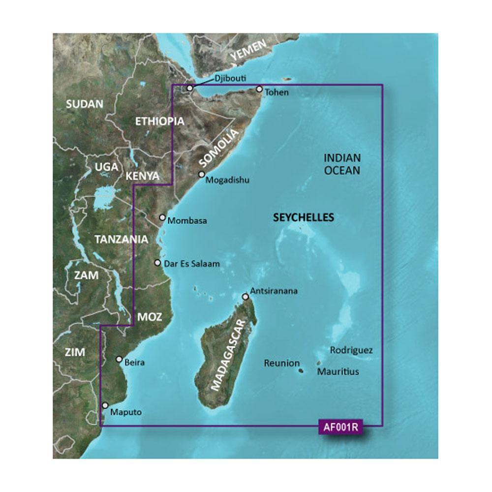 Garmin BlueChart g2 HD - HXAF001R - Eastern Africa - microSD/SD [010-C0747-20] - shopbulluna.com