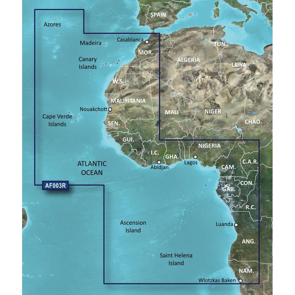 Garmin BlueChart g2 HD - HXAF003R - Western Africa - microSD/SD [010-C0749-20] - shopbulluna.com