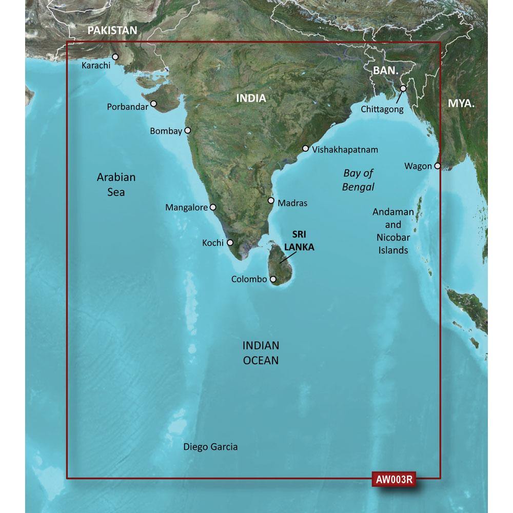 Garmin BlueChart g2 HD - HXAW003R - Indian Subcontinent - microSD/SD [010-C0755-20] - shopbulluna.com