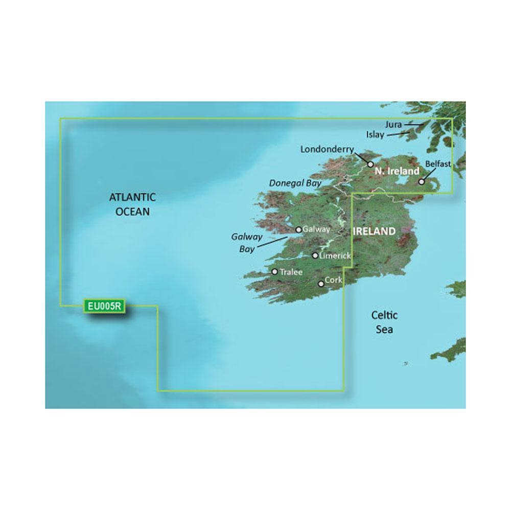 Garmin BlueChart g3 HD - HEU005R - Ireland, West Coast - microSD/SD [010-C0764-20] - shopbulluna.com