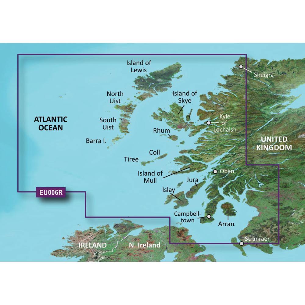 Garmin BlueChart g3 HD - HXEU006R - Scotland West Coast - microSD/SD [010-C0765-20] - shopbulluna.com