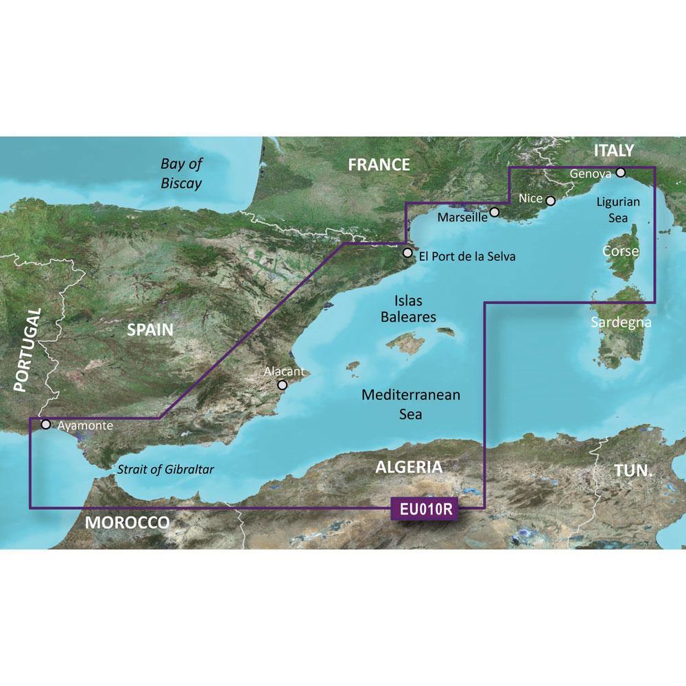 Garmin BlueChart g3 HD - HXEU010R - Spain Mediterranean Coast - microSD/SD [010-C0768-20] - shopbulluna.com