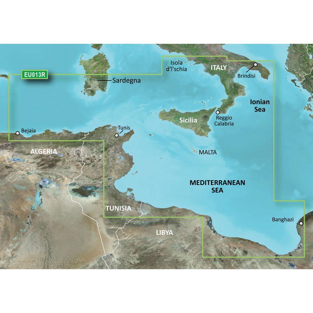 Garmin BlueChart g3 HD - HXEU013R - Italy Southwest  Tunisia - microSD/SD [010-C0771-20] - shopbulluna.com