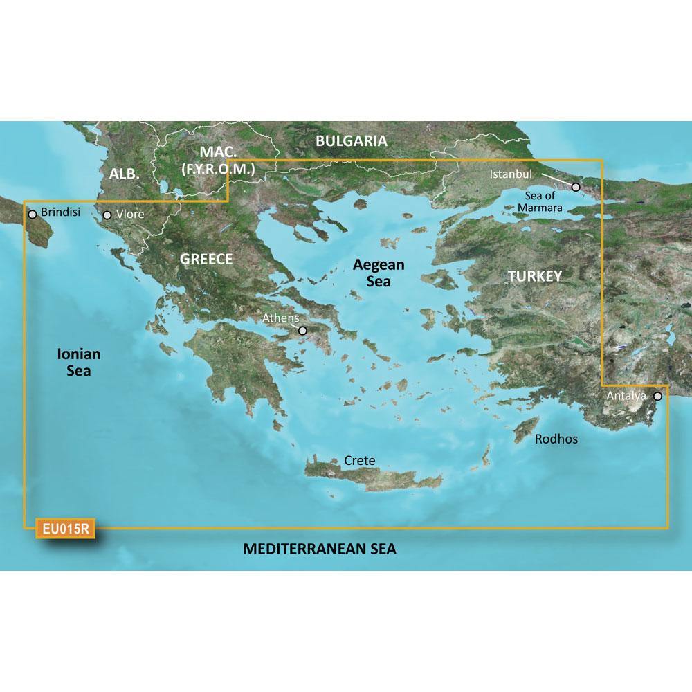 Garmin BlueChart g3 HD - HXEU015R Aegean Sea  Sea of Marmara - microSD/SD [010-C0773-20] - shopbulluna.com