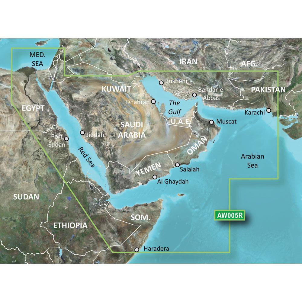 Garmin BlueChart g2 HD - HAW005R - The Gulf & Red Sea - microSD/SD [010-C0924-20] - shopbulluna.com