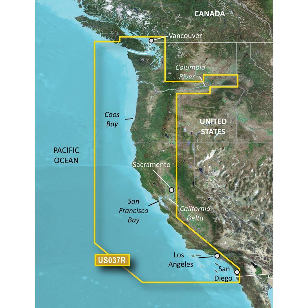 Garmin BlueChart g3 Vision HD - VUS037R - Vancouver - San Diego - microSD/SD [010-C1003-00] - shopbulluna.com