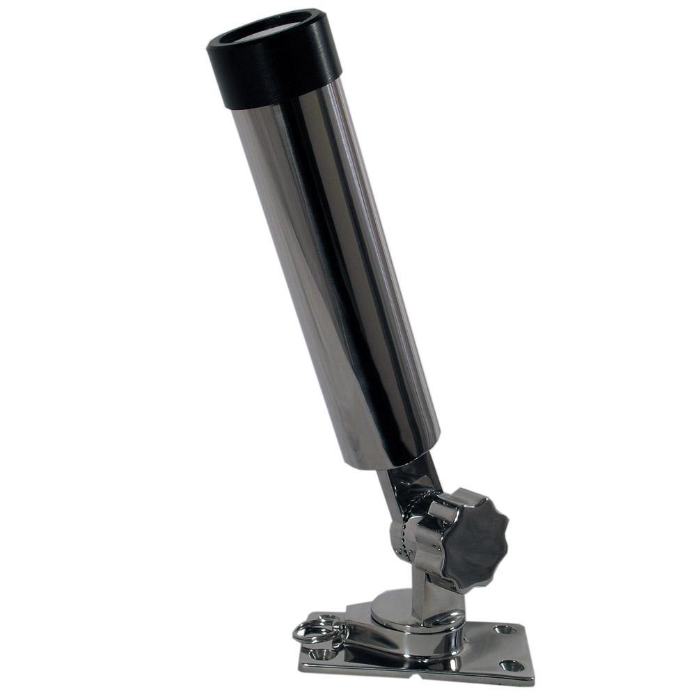 Whitecap Bluewater SS 360/180 Deg. Removable Rod Holder [S-7007CBLUE] - shopbulluna.com