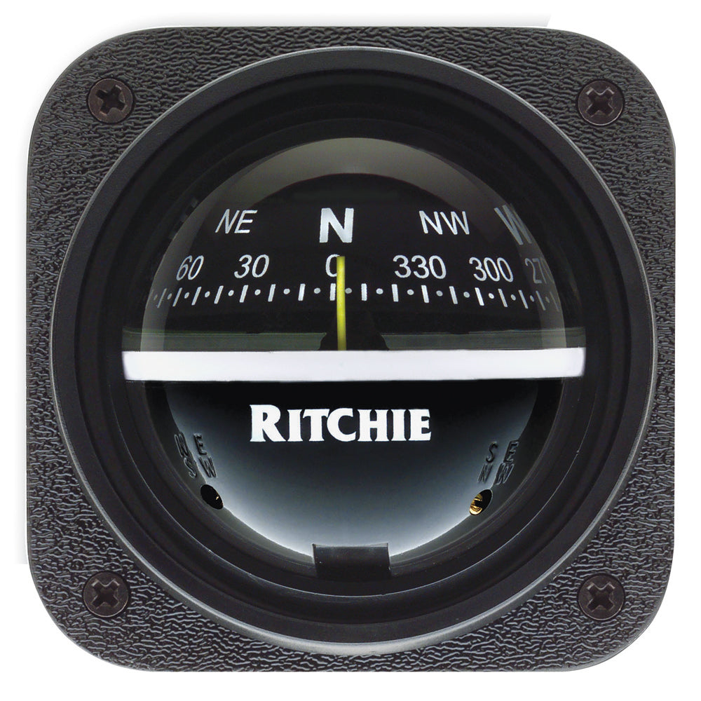 Ritchie V-537 Explorer Compass - Bulkhead Mount - Black Dial [V-537] - shopbulluna.com