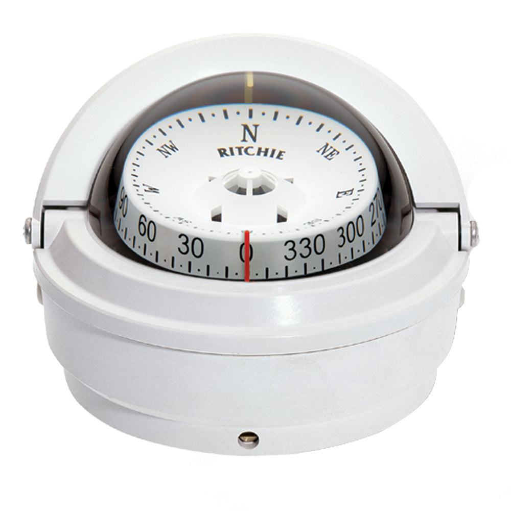 Ritchie S-87W Voyager Compass - Surface Mount - White [S-87W] - shopbulluna.com