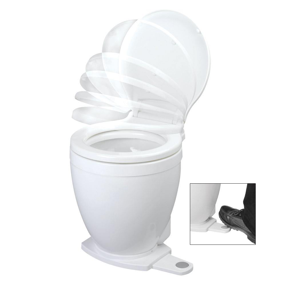 Jabsco Lite Flush Electric 12V Toilet w/Footswitch [58500-0012] - shopbulluna.com