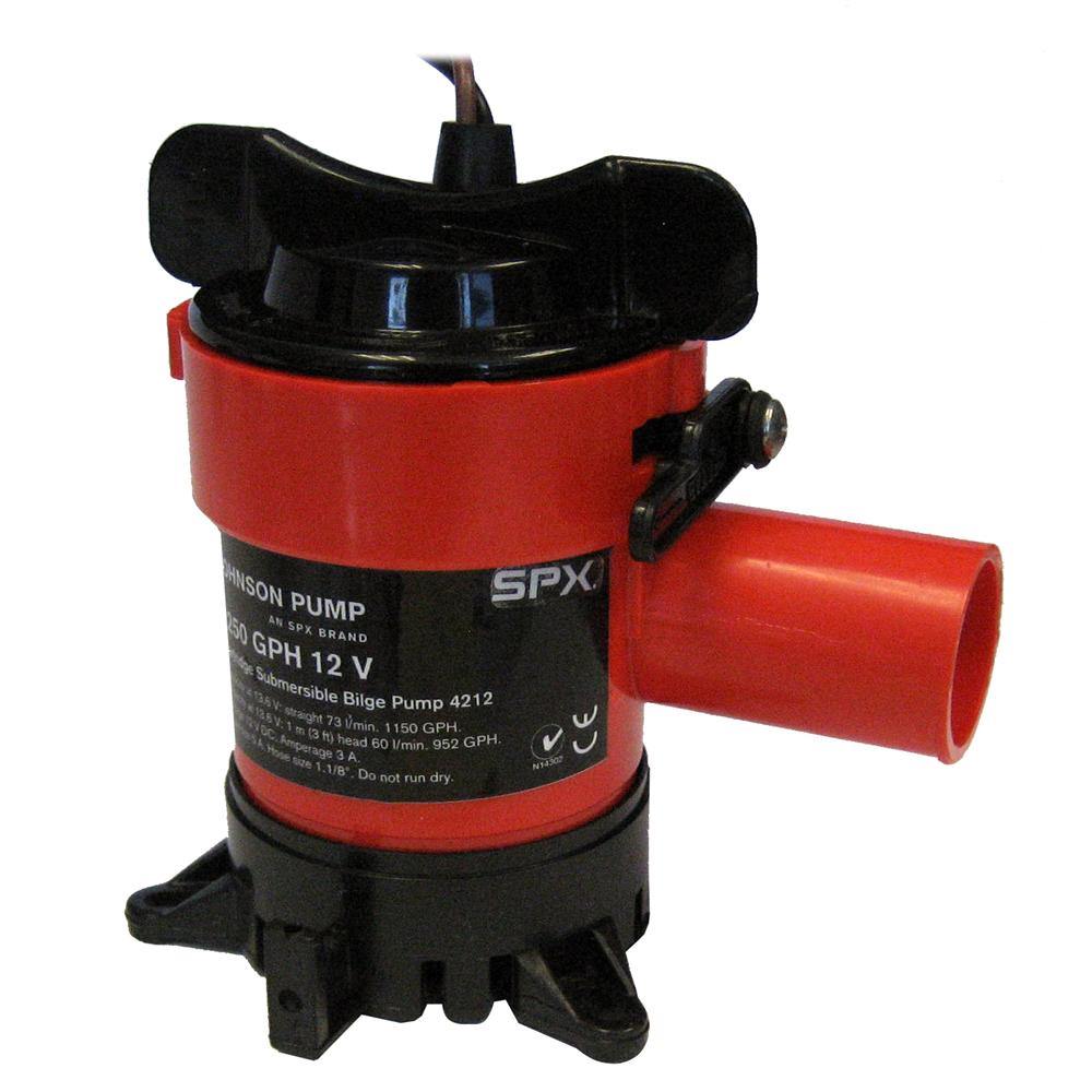 Johnson Pump 1250 GPH Bilge Pump 1-1/8" Hose 12V [42123] - shopbulluna.com