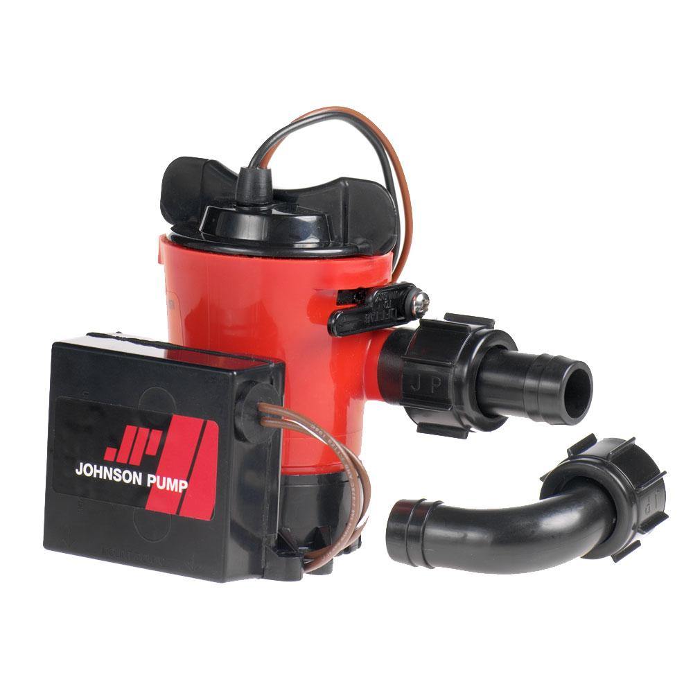 Johnson Pump 500 GPH Auto Bilge Pump 3/4" Hose 12V Dura Port [07503-00] - shopbulluna.com