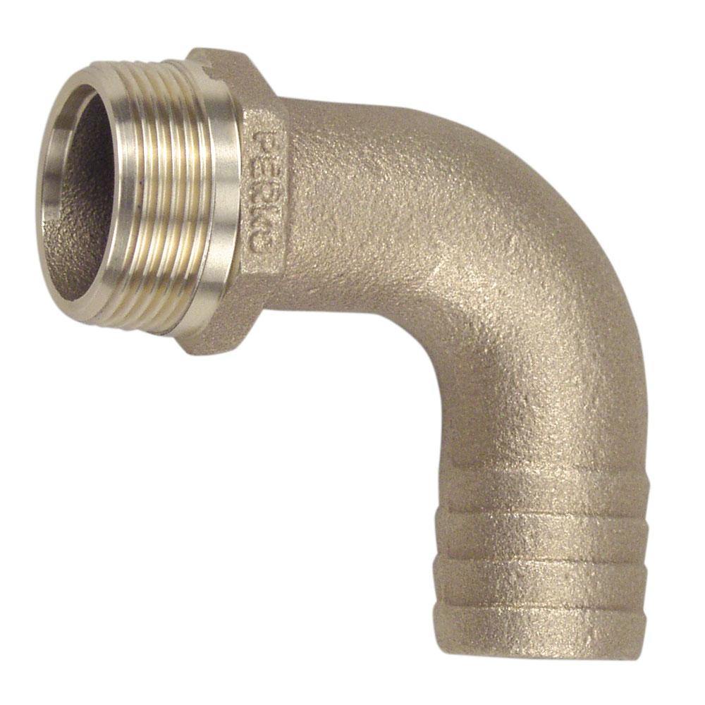 Perko 3/4" Pipe To Hose Adapter 90 Degree Bronze MADE IN THE USA [0063DP5PLB] - shopbulluna.com