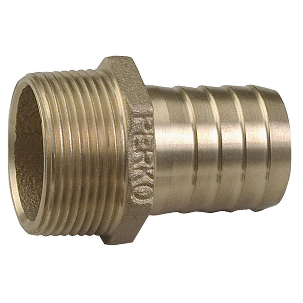 Perko 3/4" Pipe to Hose Adapter Straight Bronze MADE IN THE USA [0076DP5PLB] - shopbulluna.com