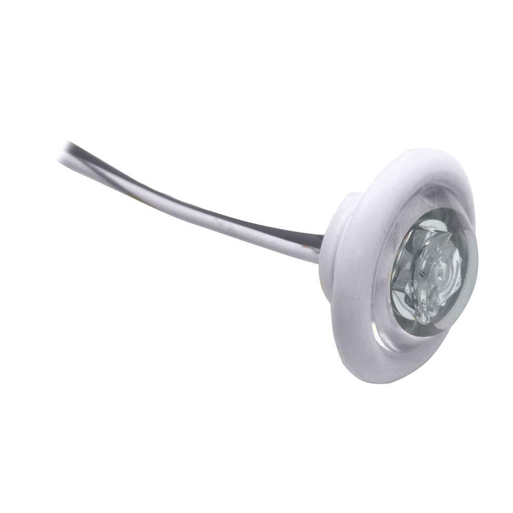 Innovative Lighting LED Bulkhead/Livewell Light "The Shortie" White LED w/ White Grommet [011-5540-7] - shopbulluna.com