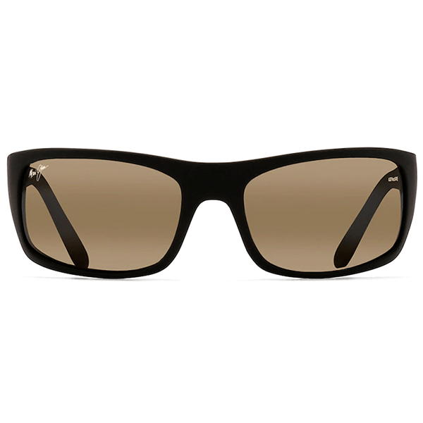 Maui Jim Peahi Black Matte Rubber - HCL Bronze Sunglasses - shopbulluna.com