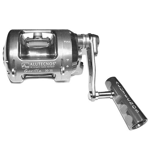 Alutecnos Albacore Gorilla 30 Two Speed Reel - Silver - shopbulluna.com