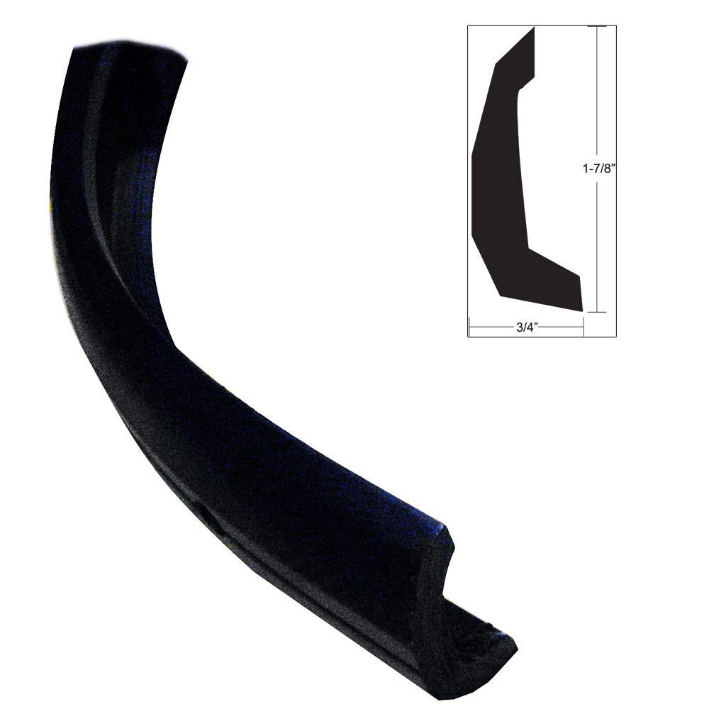 TACO Semi-Rigid Rub Rail Kit - Black w/No Insert - 30' [V11-4135BKA30-3] - shopbulluna.com