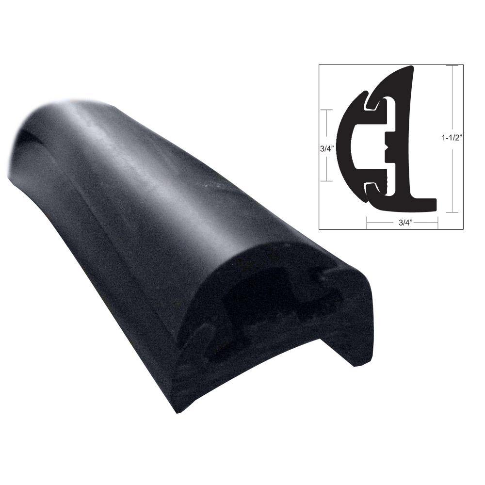 TACO Semi-Rigid Rub Rail Kit - Black w/Black Insert - 50' [V11-9795BBK50D-2] - shopbulluna.com