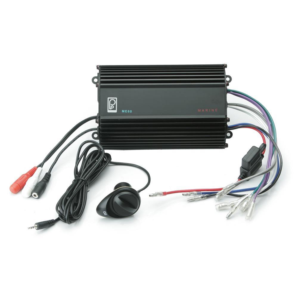 Poly-Planar 4CH, 120W, Audio Amplifier w/Volume Control [ME-60] - shopbulluna.com