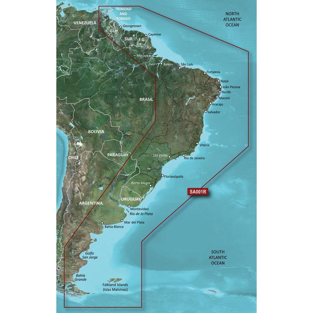 Garmin BlueChart g3 HD - HXSA001R - South America East Coast - microSD/SD [010-C1062-20] - shopbulluna.com