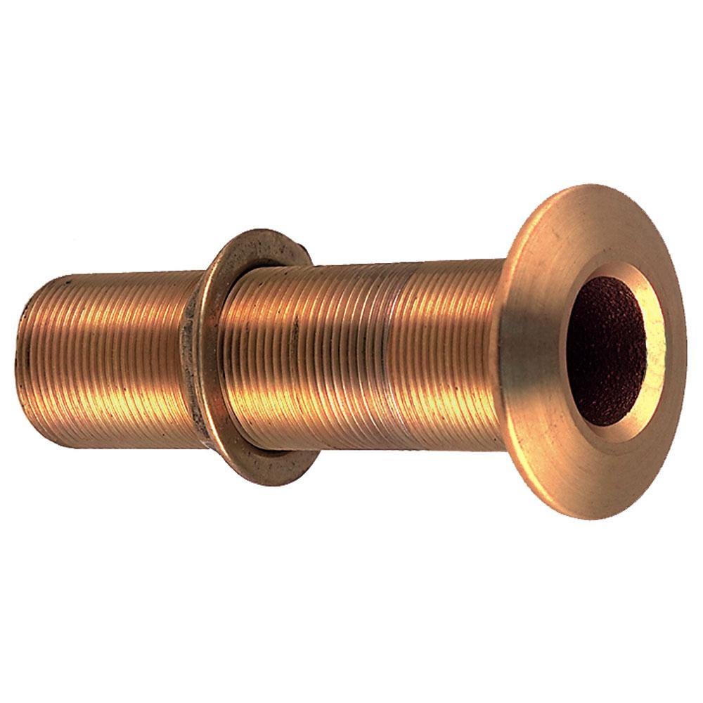 Perko 3/4" Thru-Hull Fitting w/Pipe Thread Bronze Extra Long - Max Hull 5" Thick [0348DP5PLB] - shopbulluna.com