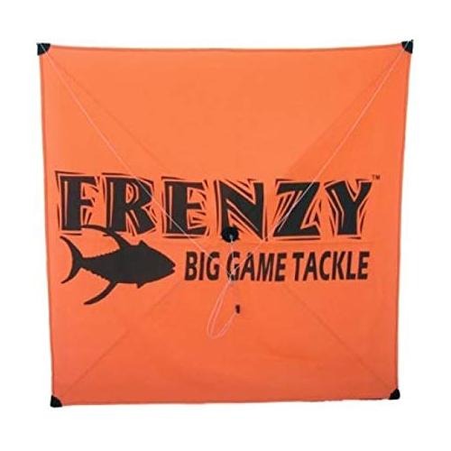 Frenzy Orange With Clear Tube Fishing Kite - 5-25 Knots - shopbulluna.com