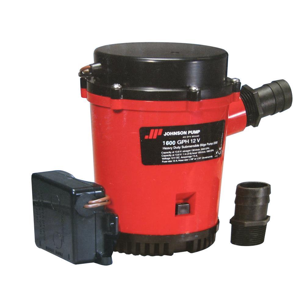 Johnson Pump 1600GPH Ultima Combo Bilge Pump - 12V [01674-001] - shopbulluna.com