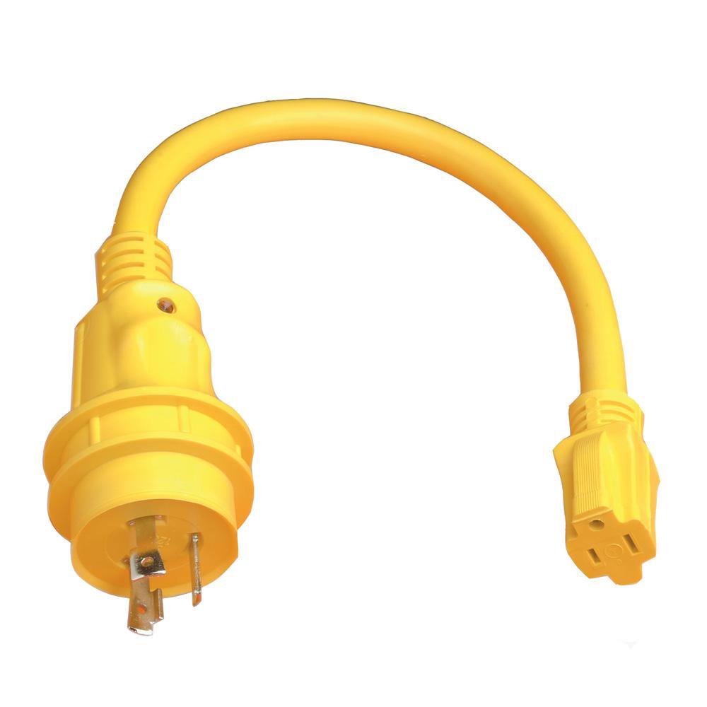 Marinco Pigtail Adapter - 15A Female to 30A Male [105SPP] - shopbulluna.com