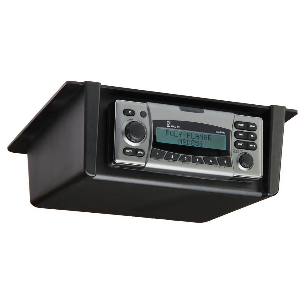 Poly-Planar Radio Mount Underdash/Overhead - Black [RM-10] - shopbulluna.com