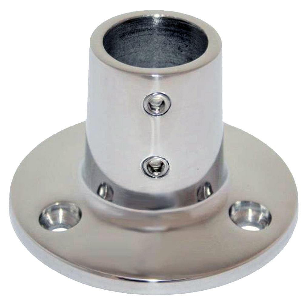 Whitecap " O.D. 90 Degree Round Base SS Rail Fitting [6039C] - shopbulluna.com