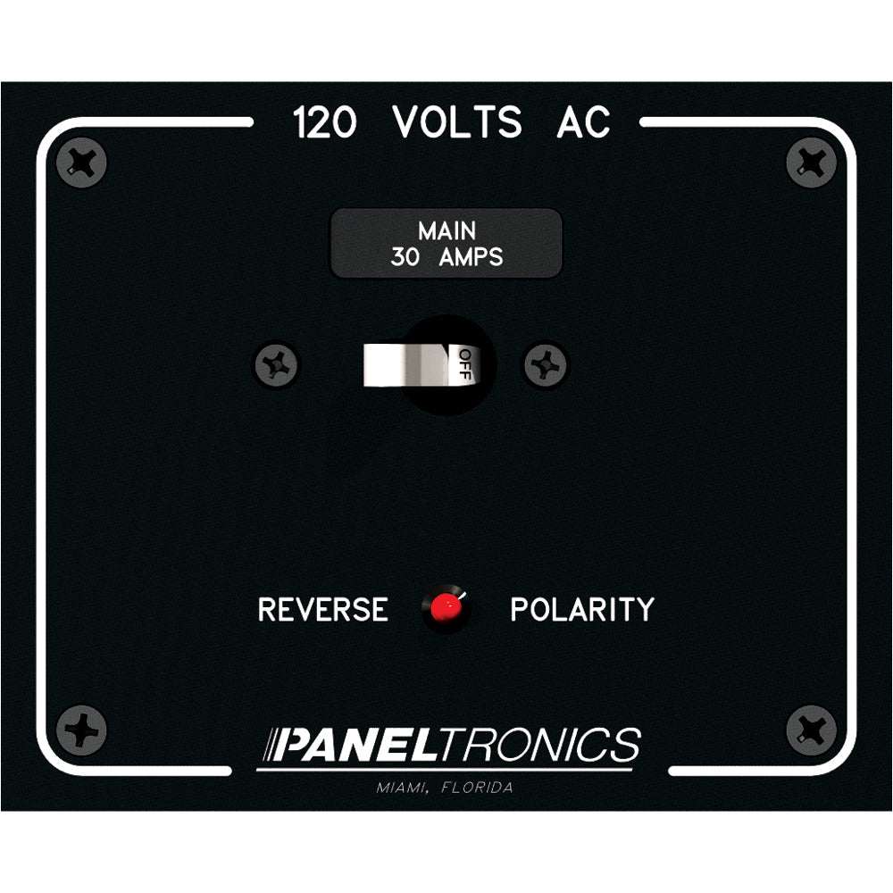 Paneltronics Standard Panel AC Main Double Pole w/30Amp CB & Reverse Polarity Indicator [9982316B] - shopbulluna.com