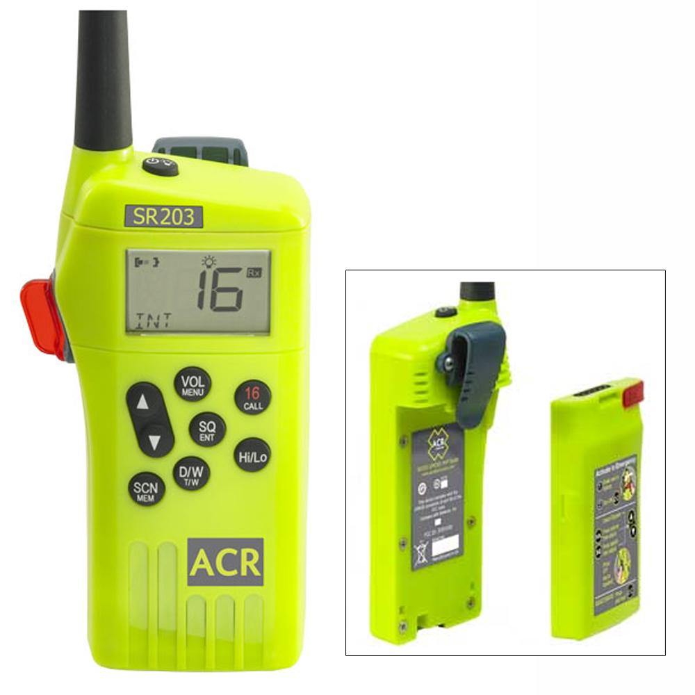 ACR SR203 GMDSS Survival Radio w/Replaceable Lithium Battery [2827] - shopbulluna.com