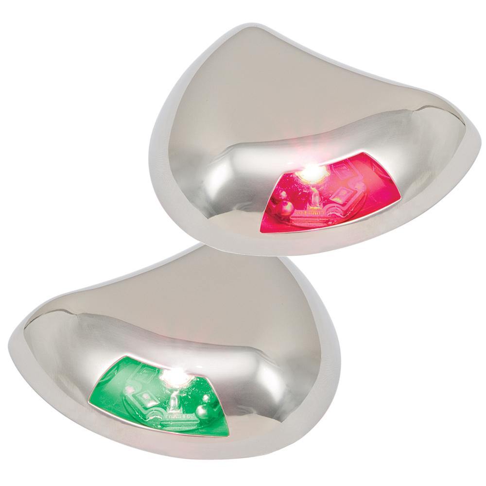 Perko Stealth Series LED Side Lights - Horizontal Mount - Red/Green [0616DP2STS] - shopbulluna.com