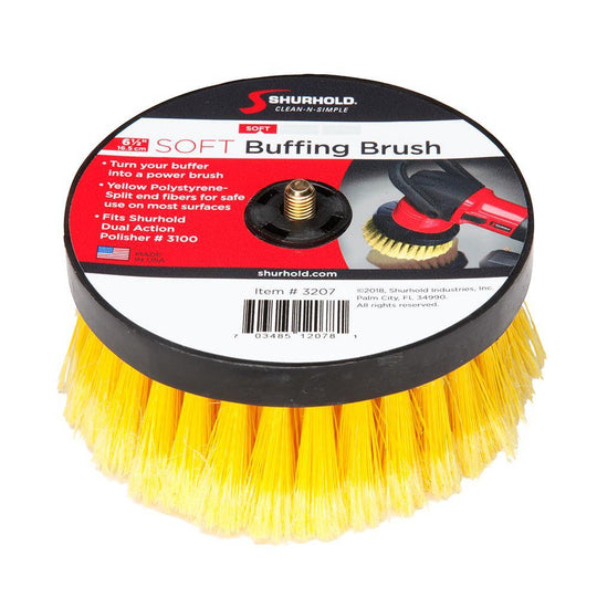 Shurhold 6-1/2" Soft Brush f/Dual Action Polisher [3207] - shopbulluna.com