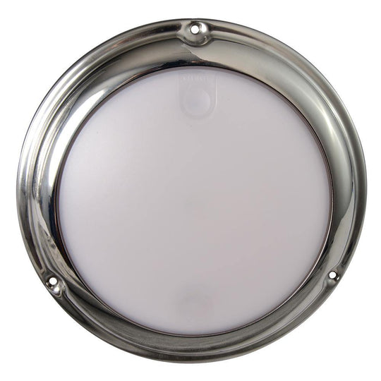 Lumitec TouchDome - Dome Light - Polished SS Finish - 2-Color White/Blue Dimming [101097] - shopbulluna.com