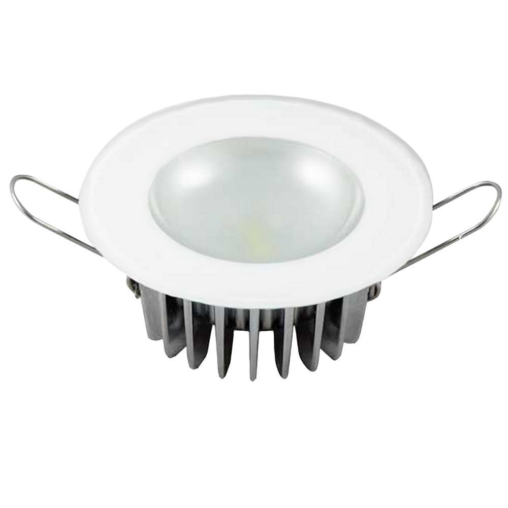 Lumitec Mirage - Flush Mount Down Light - Glass Finish - 3-Color Red/Blue Non Dimming w/White Dimming [113198] - shopbulluna.com