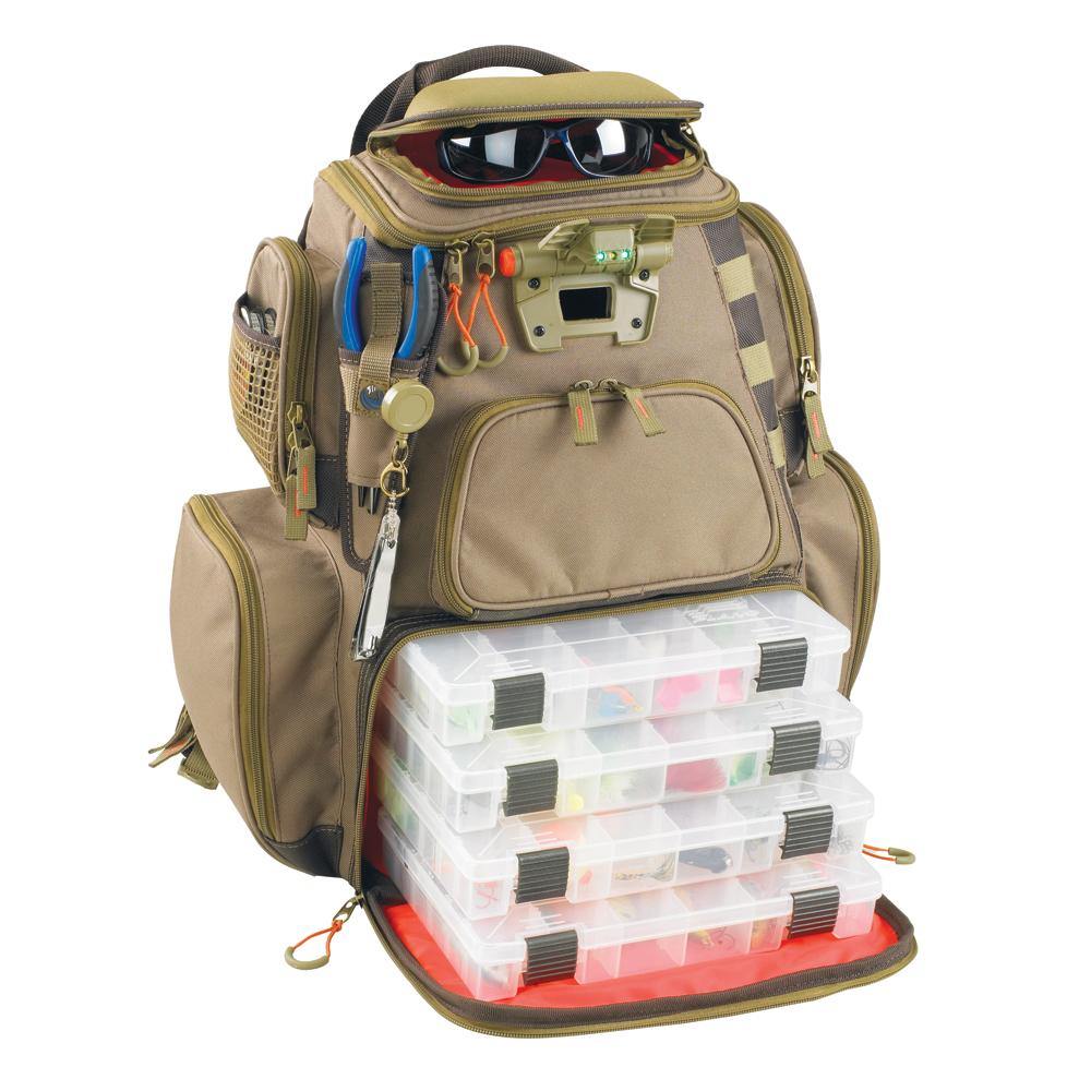 Wild River NOMAD Lighted Tackle Backpack w/4 PT3600 Trays [WT3604] - shopbulluna.com