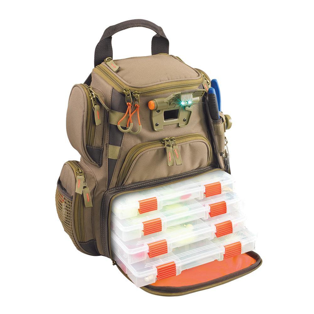 Wild River RECON Lighted Compact Tackle Backpack w/4 PT3500 Trays [WT3503] - shopbulluna.com