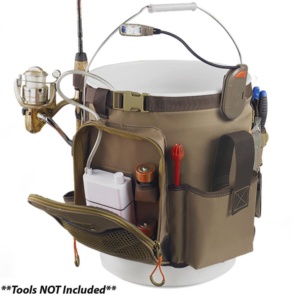 Wild River RIGGER 5 Gallon Bucket Organizer w/Light, Plier Holder & Retractable Lanyard [WL3506] - shopbulluna.com