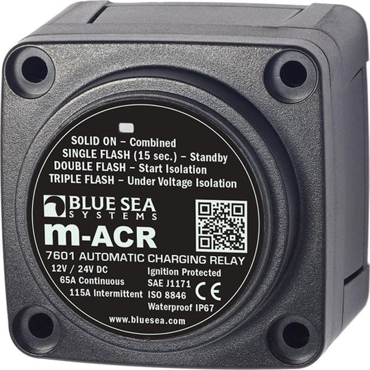 Blue Sea 7601 DC Mini ACR Automatic Charging Relay - 65 Amp [7601] - shopbulluna.com