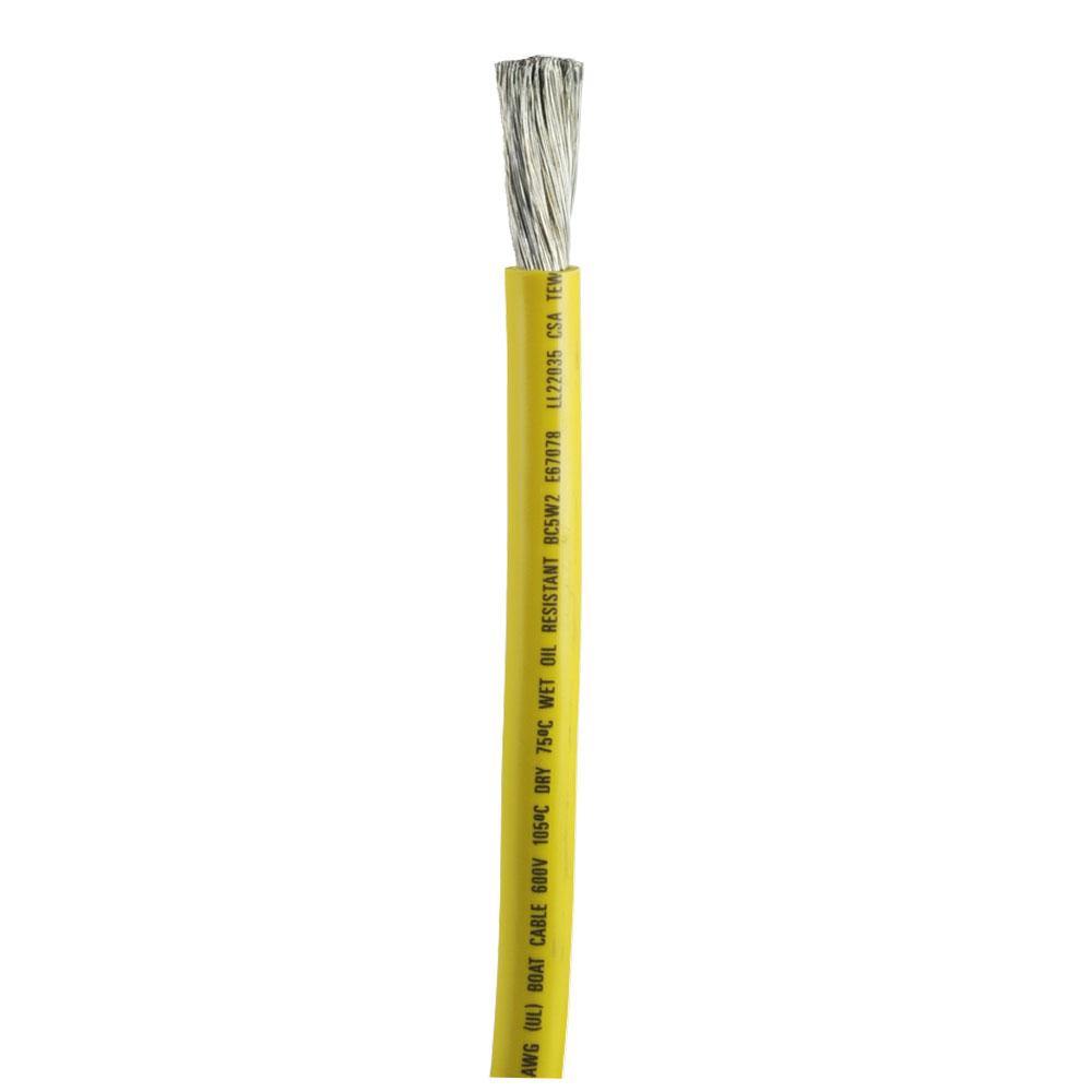 Ancor Yellow 1/0 AWG Battery Cable - Sold By The Foot [1169-FT] - shopbulluna.com