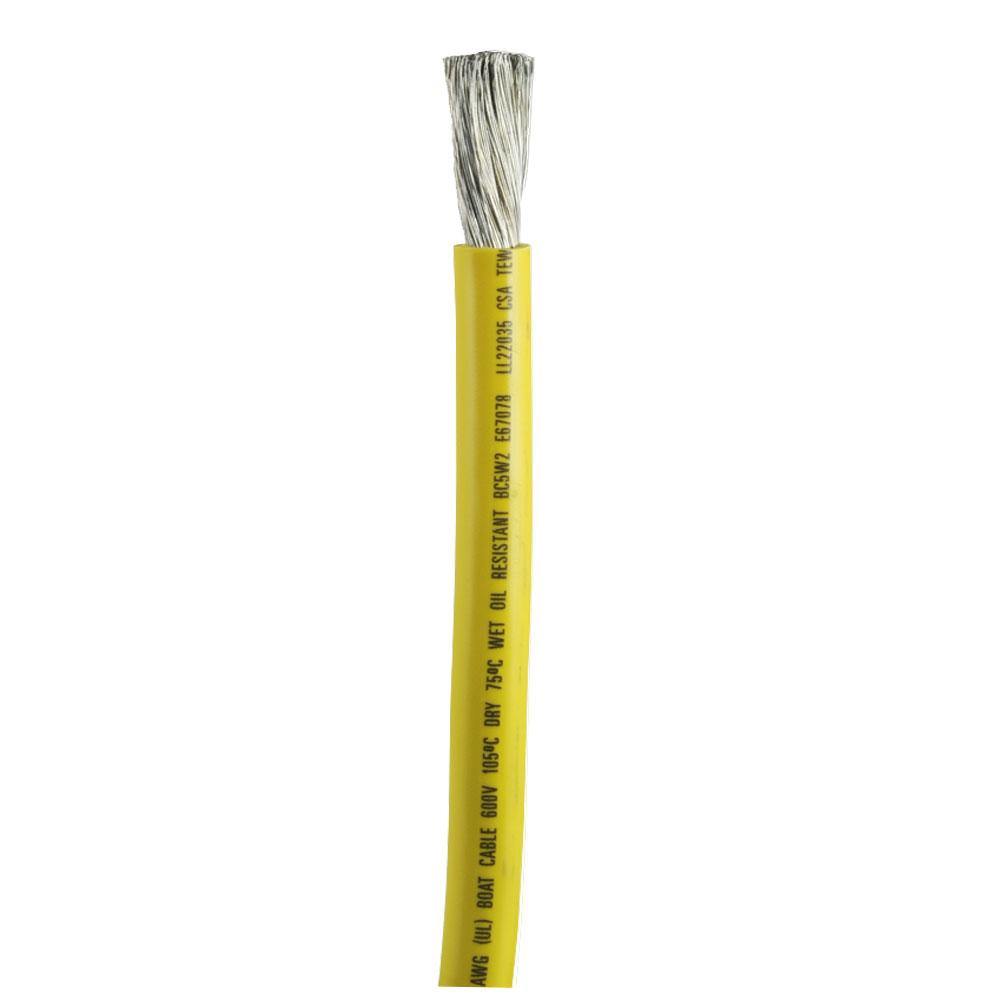 Ancor Yellow 2/0 AWG Battery Cable - Sold By The Foot [1179-FT] - shopbulluna.com