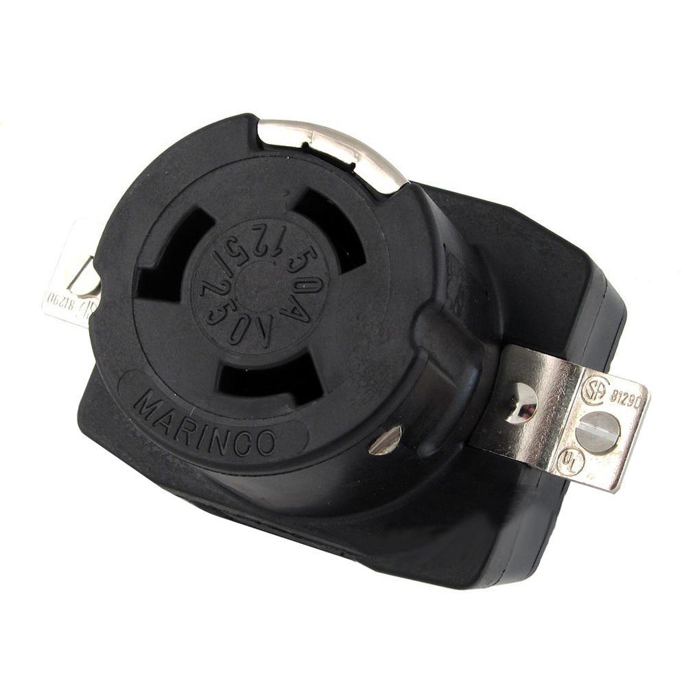 Marinco 6369CR 125/250V 50Amp Wire Dockside Receptacle [6369CR] - shopbulluna.com