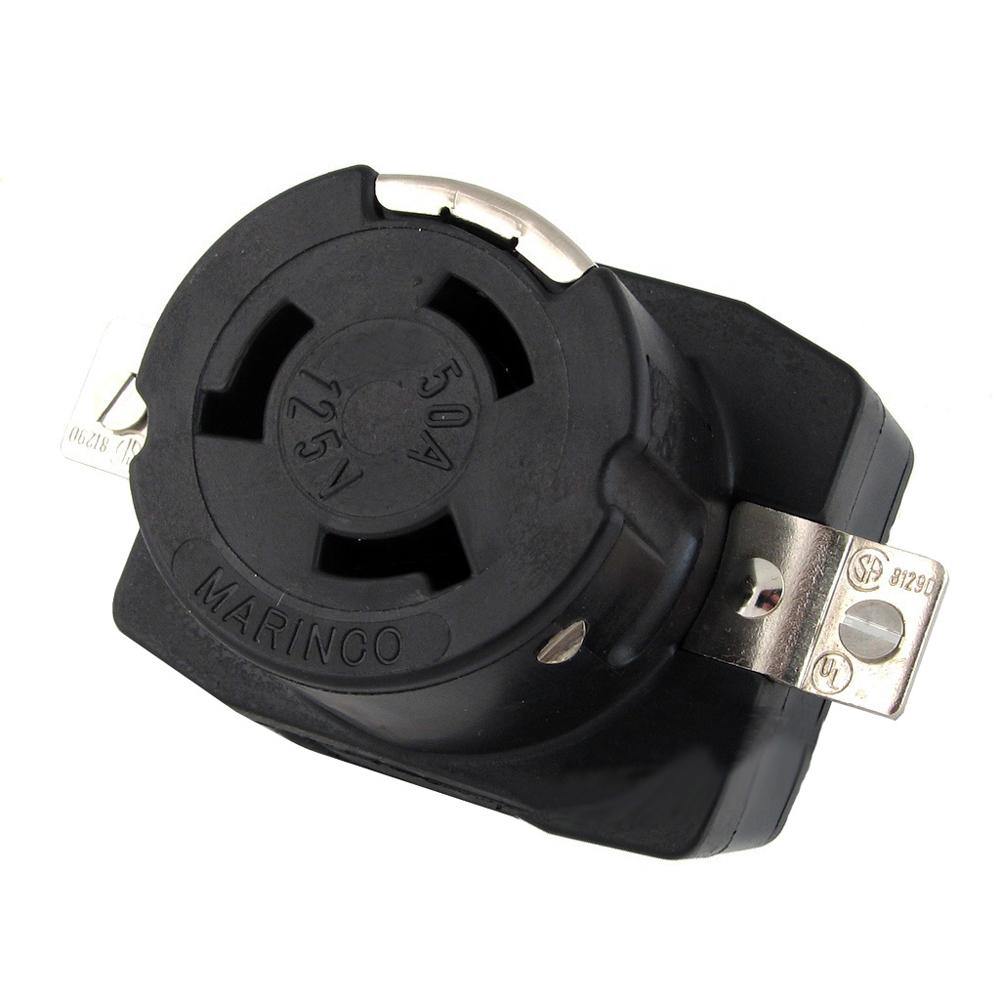 Marinco 6370CR 50Amp/125V Wire Dockside Receptacle [6370CR] - shopbulluna.com